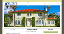 Desktop Screenshot of premiertitle.net